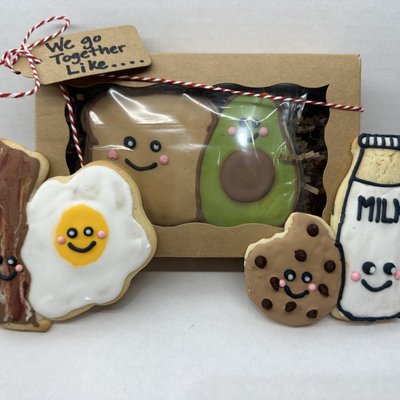 Boxed “We Go Together Like…” Cookie