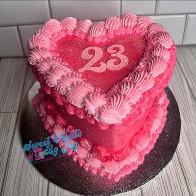 3-Layered 6" HEART-Shaped Cake (Serves 7-10)