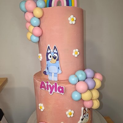2 Tier Bluey Birthday Cake