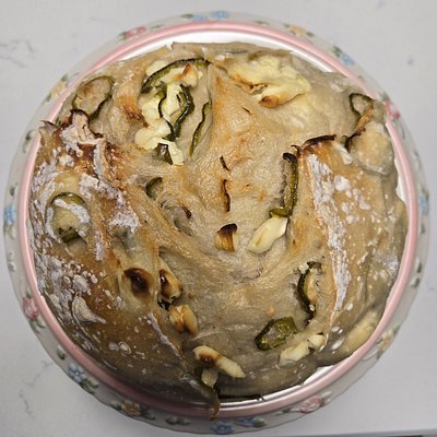 Jalapeño Cream Cheese Sourdough Loaf