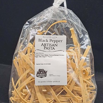 Black Pepper Sourdough Noodles