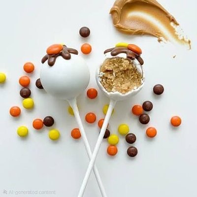 Reese's Pieces Cake Pops (6)