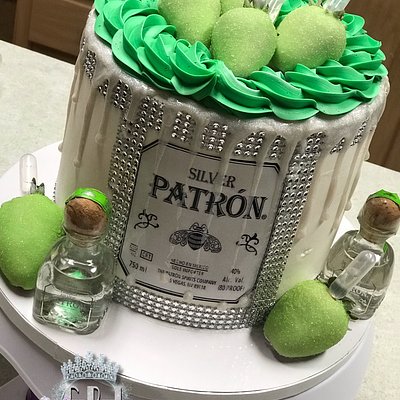 8in Alcohol Drip Cake 
