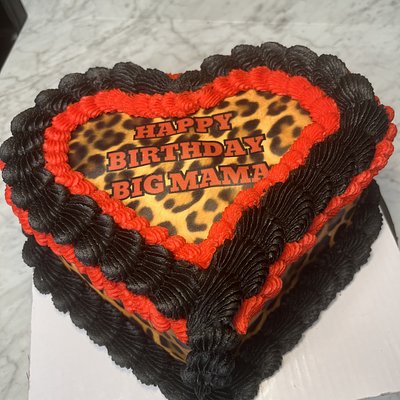 Custom Heart Cake 