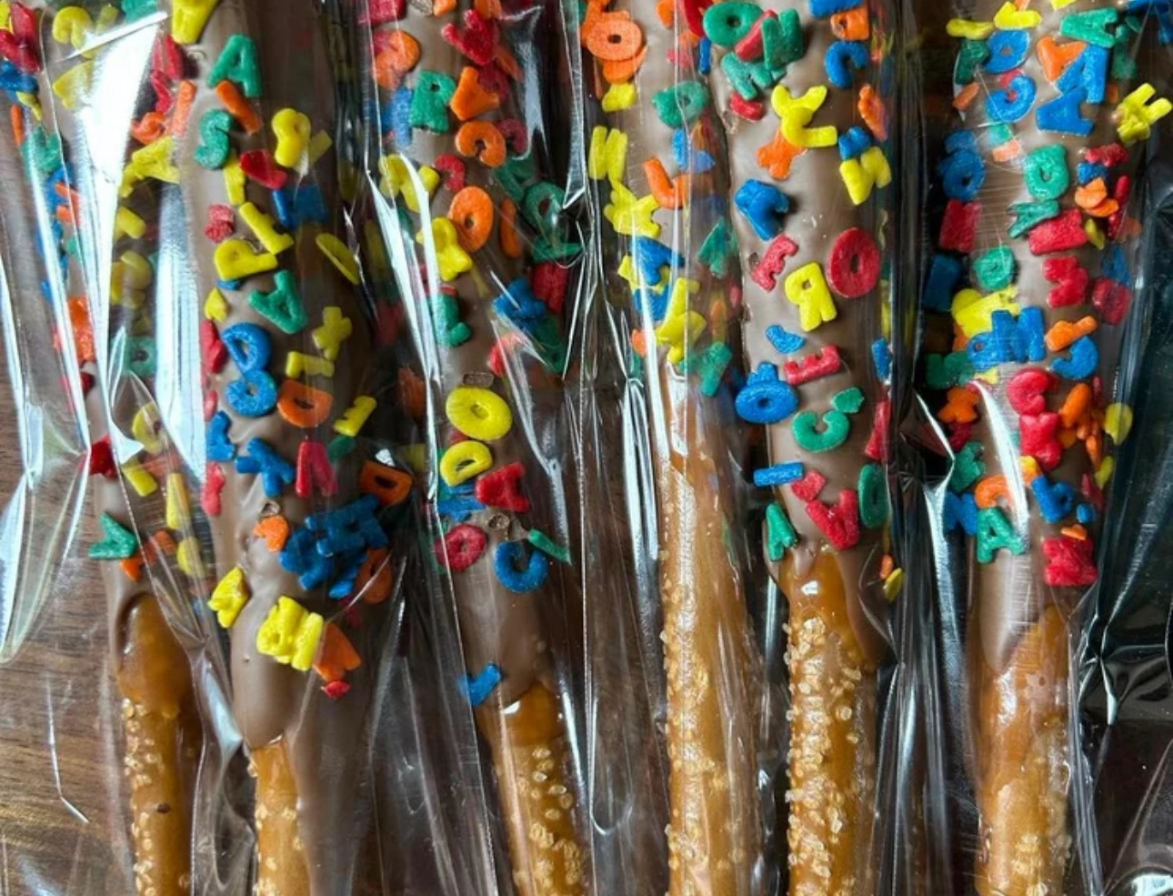 Teacher Appreciation Pretzel Rods- 6 