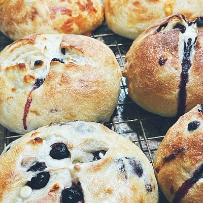 Blueberry Cream Cheese Chip Bread 