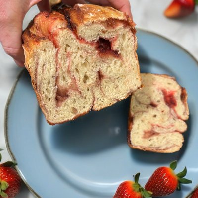 Strawberry Sourdough Bread