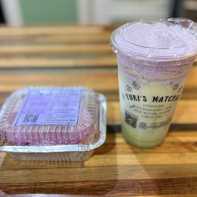 Ube 20oz Matcha And Roll Combo