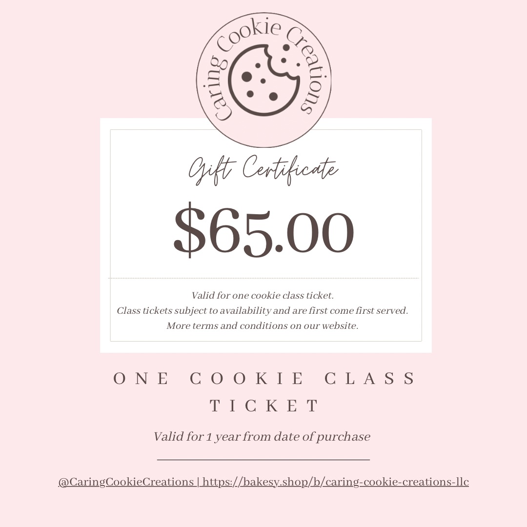Cookie Class Gift Certificate 