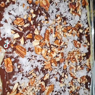 German Chocolate Poke Cake 