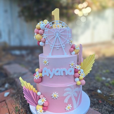 6, 8, And 10 Custom 3 Tiered Cake