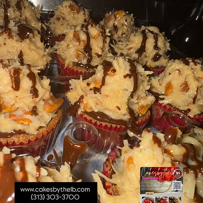 German Chocolate Cupcakes