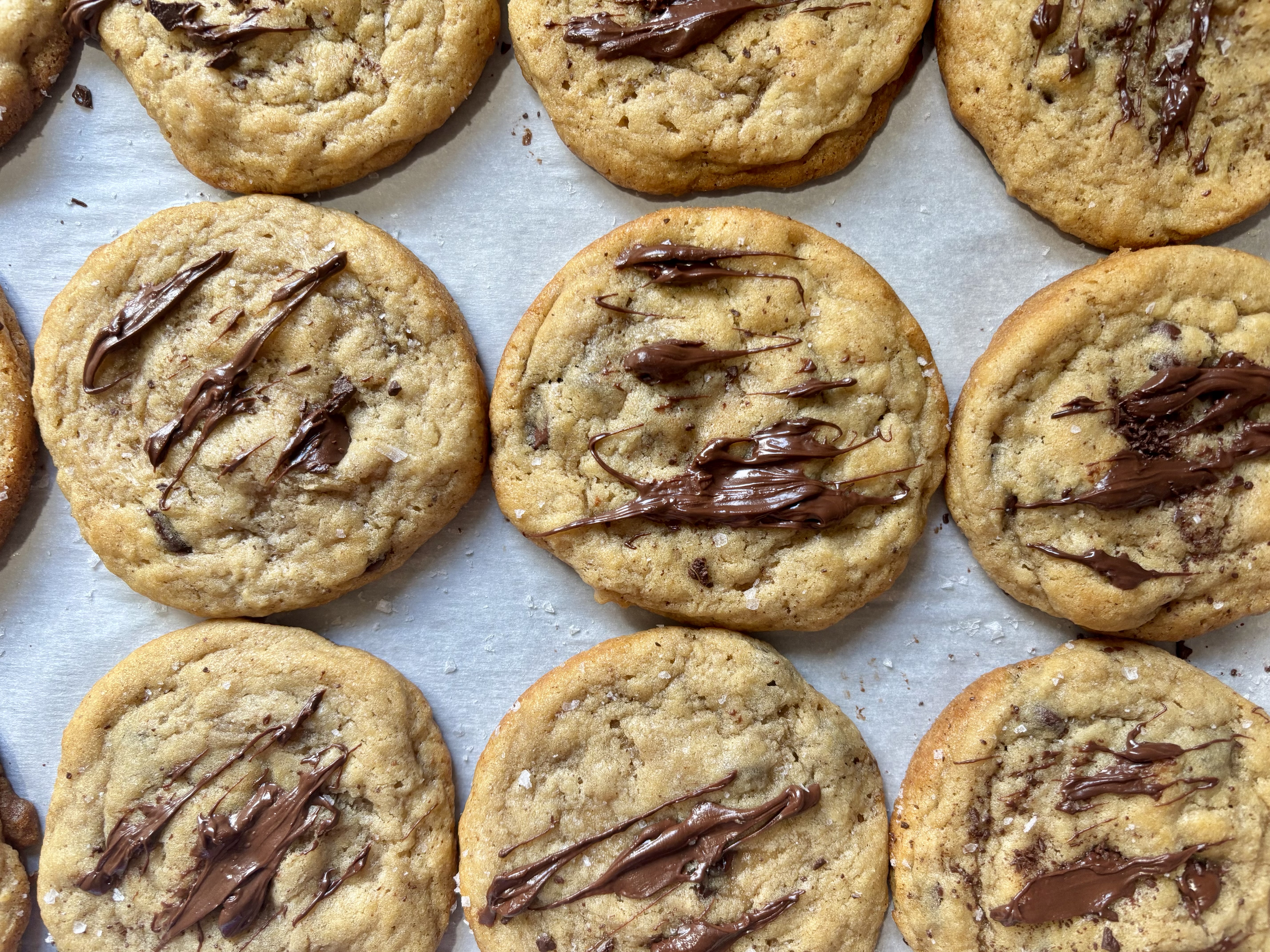 HALF DOZEN (6) Sourdough Chocolate Chop Brown Butter Cookies 