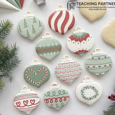 “Christmas Ornaments” cookie decorating class - Tue, Dec 15