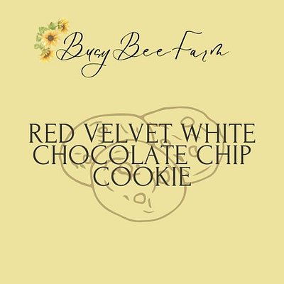 Red Velvet White Chocolate Chip Cookie