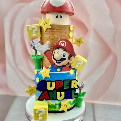 Small 2 Tier Celebration Cake 6” 8” Serves 35