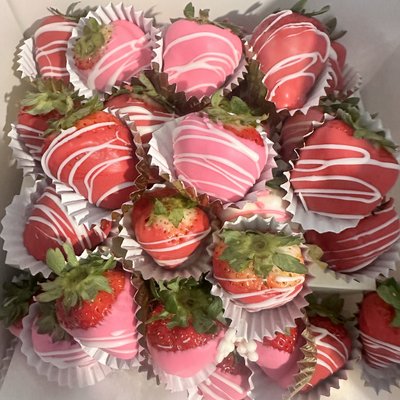 Dipped strawberries