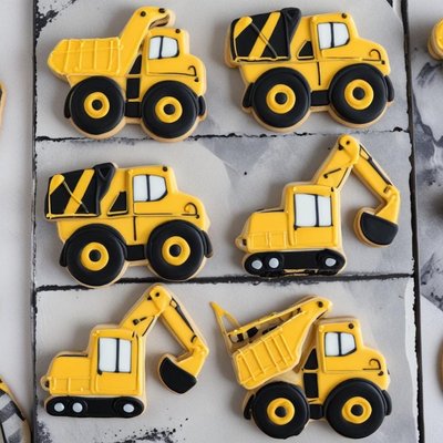 Construction Trucks Cookie Set