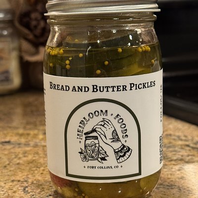 Bread & Butter Pickles | Heirloom Foods