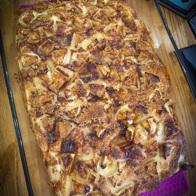 Cinnamon Sugar Apple Sourdough Foccicia