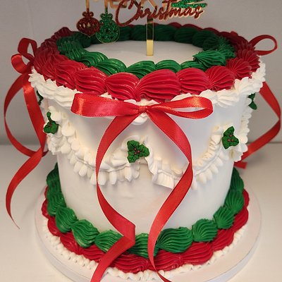 Italian Noël Almond Raspberry Cake