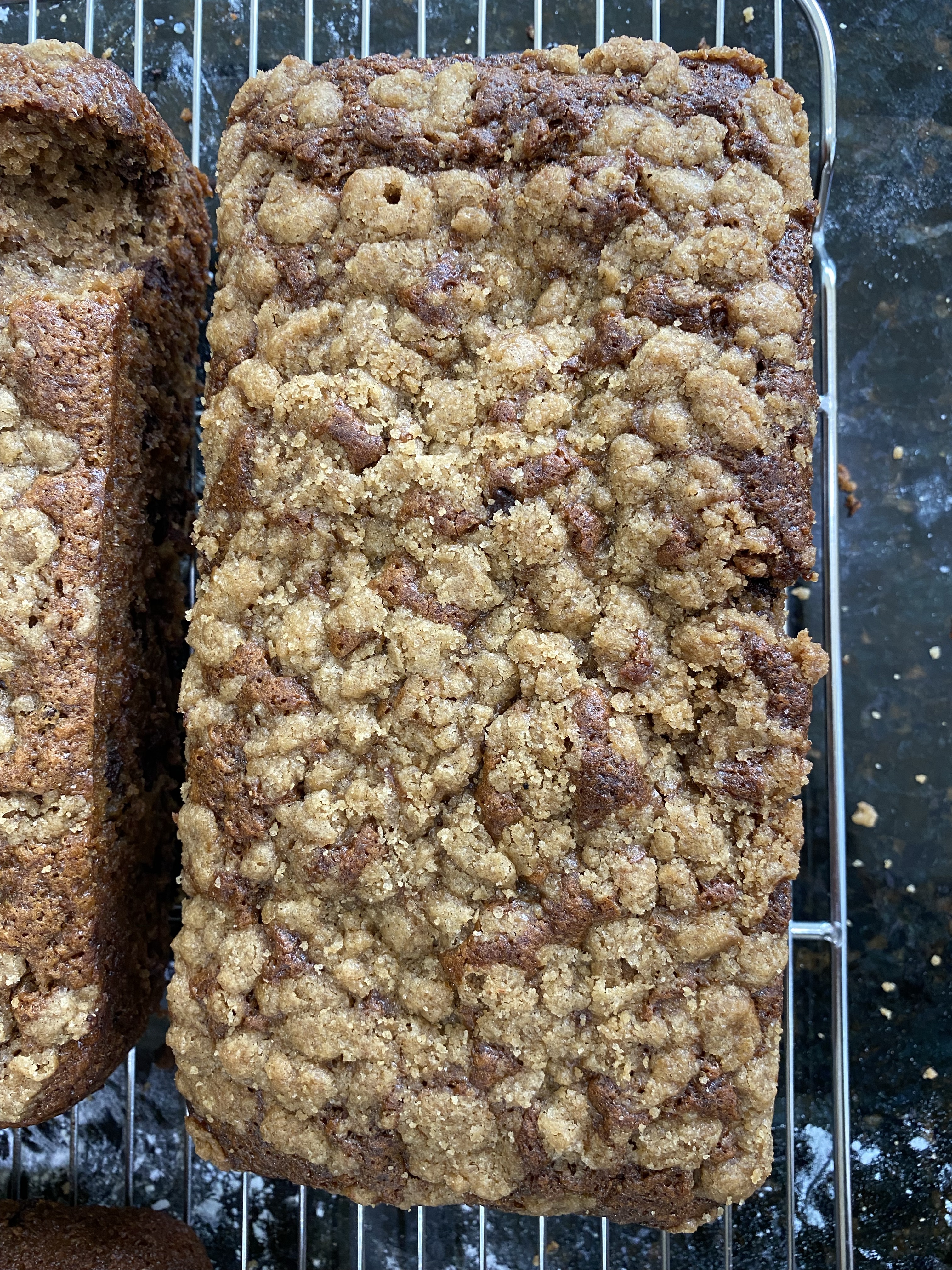 Sourdough Chocolate Chip Banana Bread W/ Cinnamon Streusel Topping - FULL! 🍌