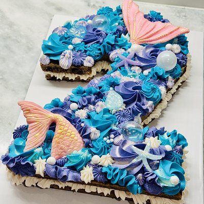 Number Cookie Cakes - Single Number Double Layer