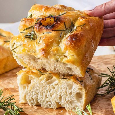 Sourdough Rosemary, Olive Oil & Sea Salt Focaccia 