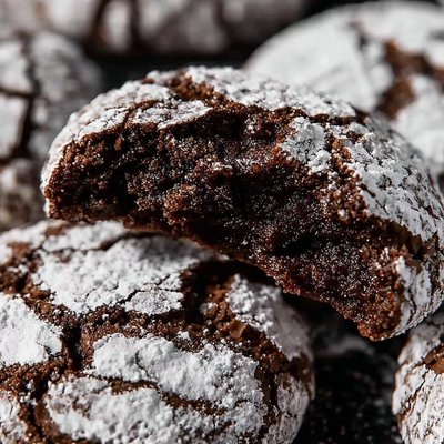 Chocolate Bell Krinkle Cookies