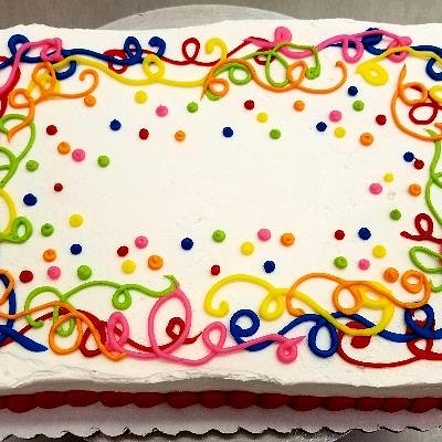 1/4 Sheet Birthday Cake