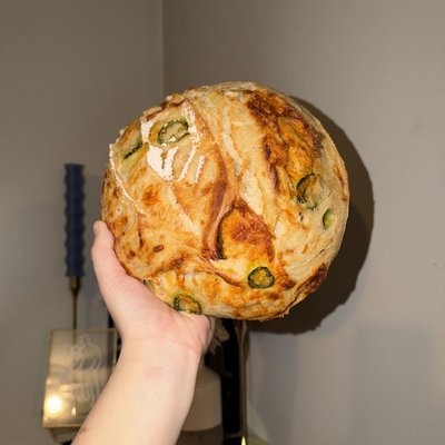 Whole Jalapeño & Cheddar Sourdough Loaf
