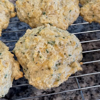 Smoked Cheddar + Chive Biscuits 