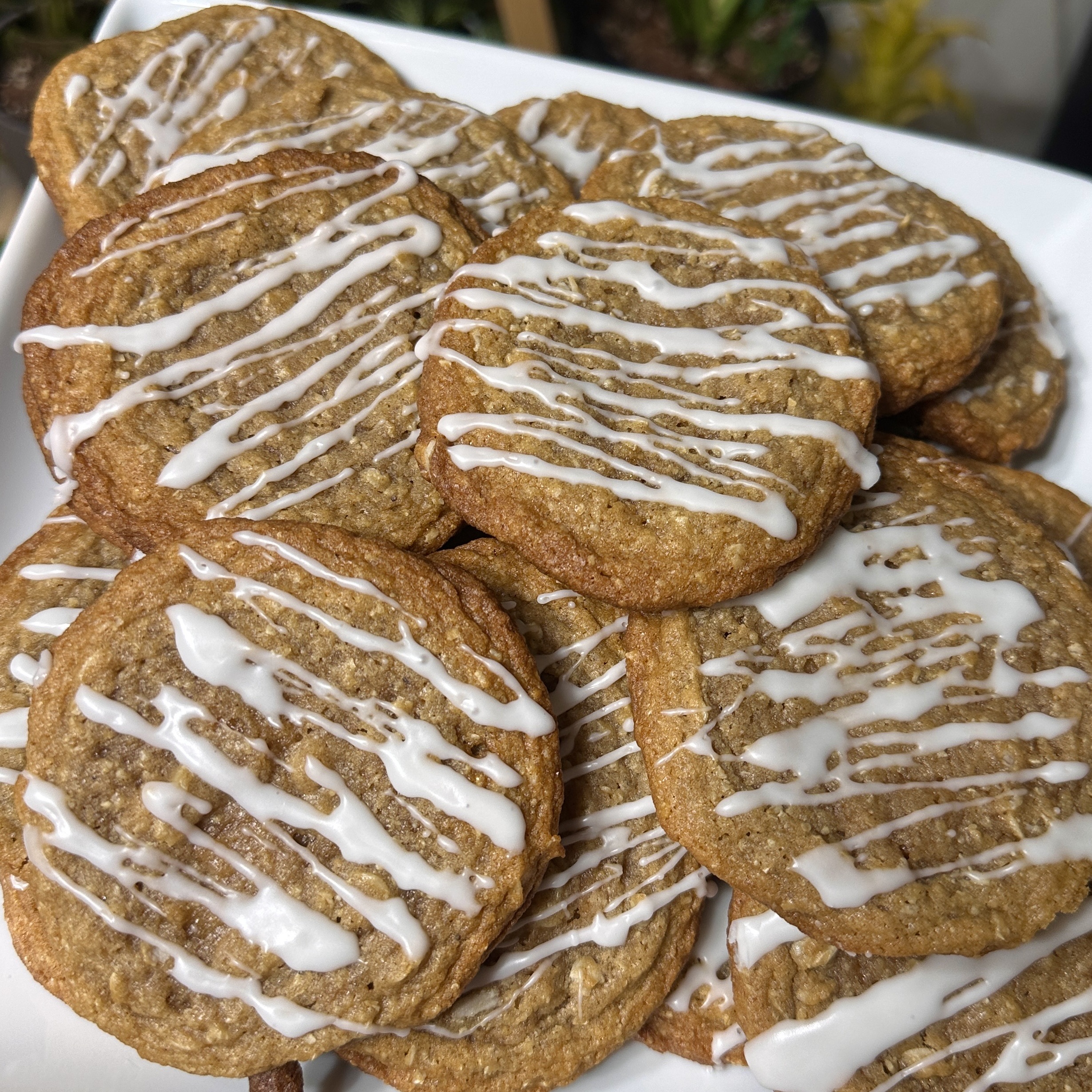 Iced Oatmeal Cookies 