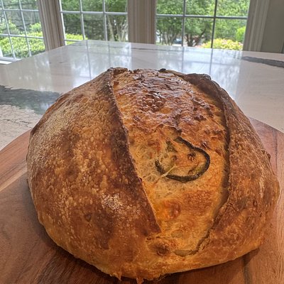 Jalapeño Cheddar Sourdough Loaf