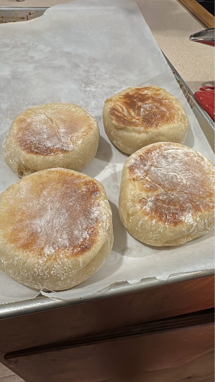 Sourdough English Muffins 