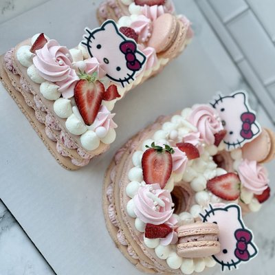 Macaron Letter/ Number Cakes 