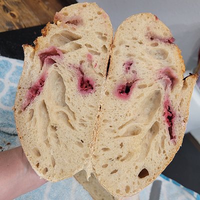 Raspberry And White Chocolate Chip Loaf