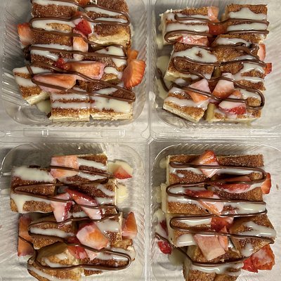 Churro Cheesecake Bites W/ Nutella
