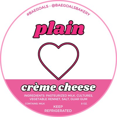 Plain Crème Cheese 8oz