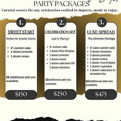 Party Package Sale!