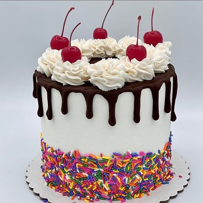 8" Hot Fudge Sundae Cake (3-Layered)
