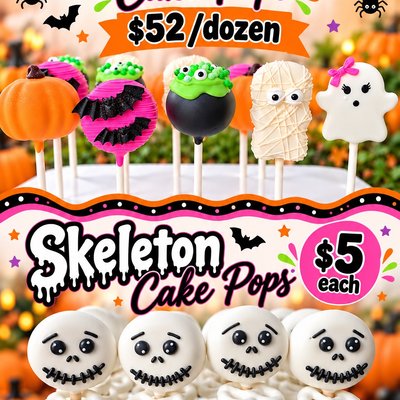 Halloween Cake Pops - Dozen