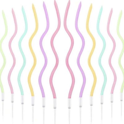 1 Pc Mixed Macaroon Spiral Candle