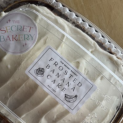 Frosted Banana Cake For 2 