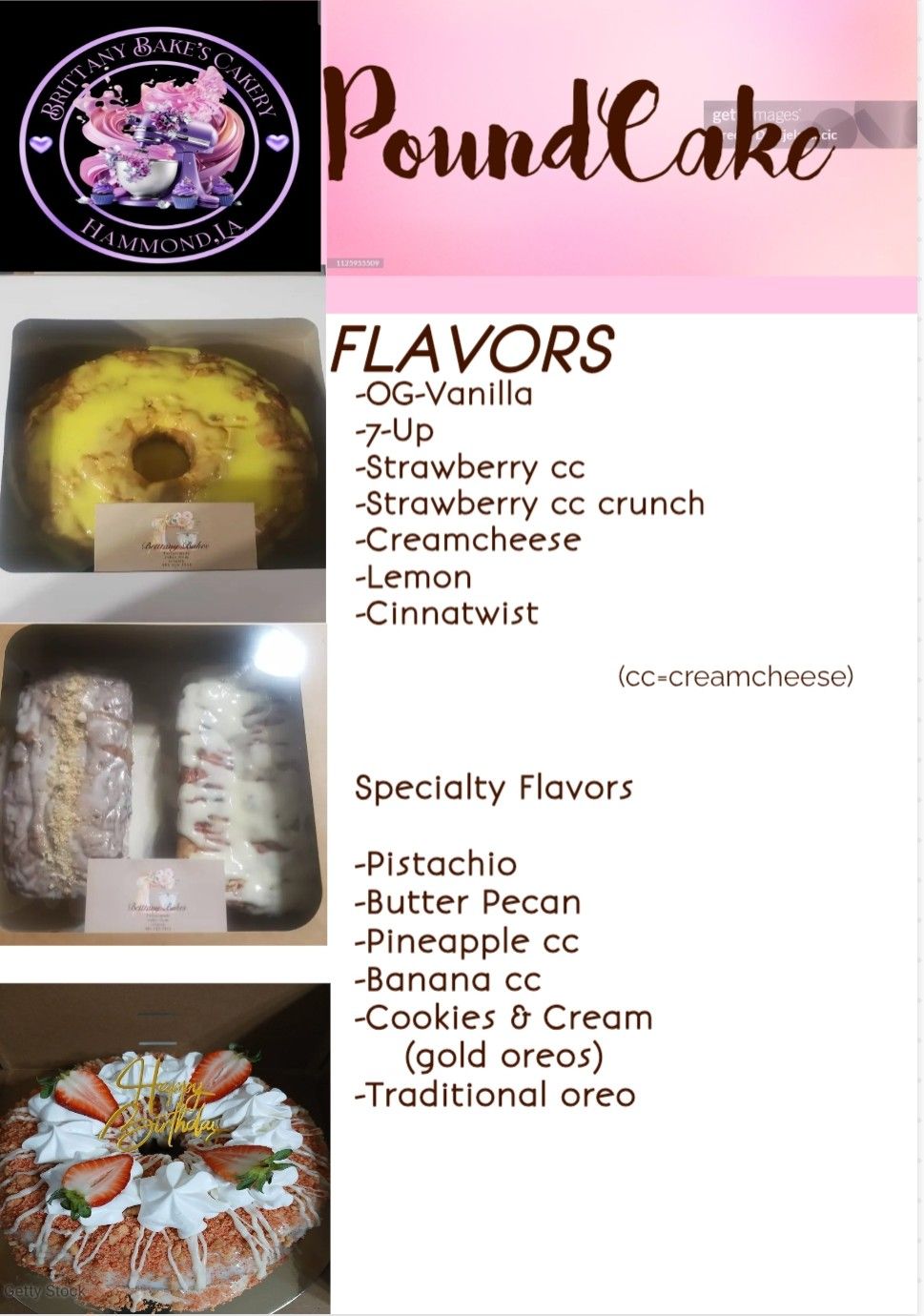 Sm. Signature Poundcakes