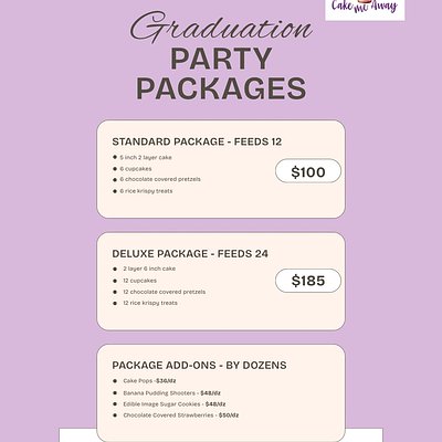 Deluxe Graduation Package - Feeds 24