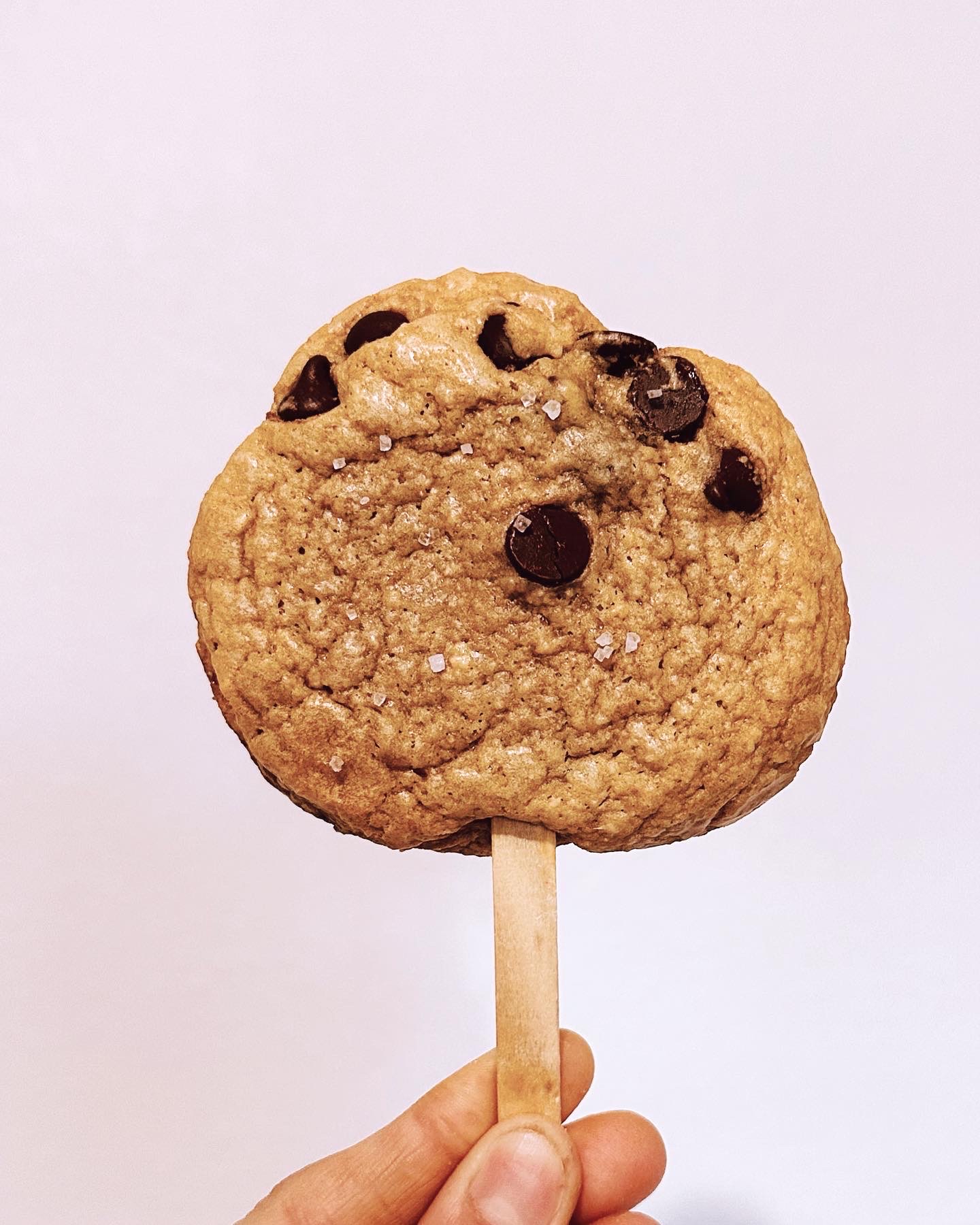 Browned Butter Chocolate Chip Cookie On A Stick