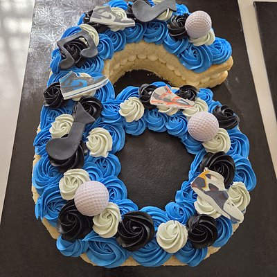 Numbered Cake- 1 No. 1/2 Sheet