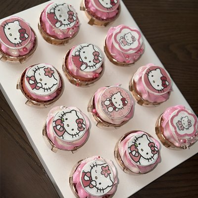 2 Dozen Basic Cupcakes With Edible Toppers 