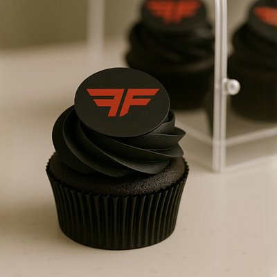 Custom Edible Logo/Image Cupcakes (12)